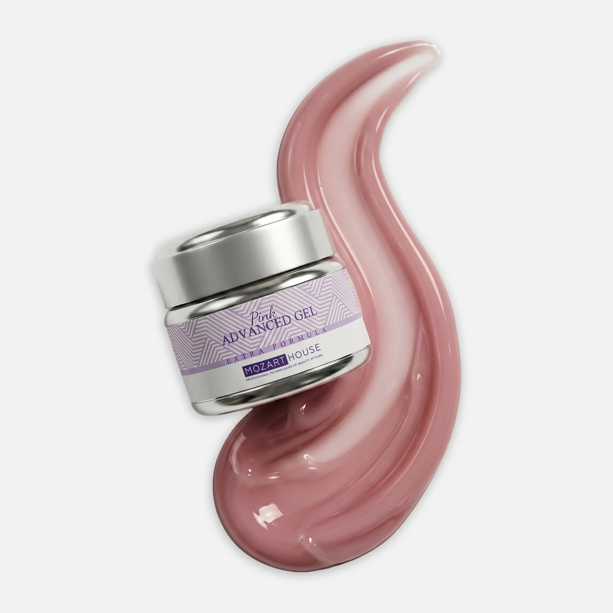 Single-phase fiber gel Advanced Pink Gel, 15 ml, 50 ml