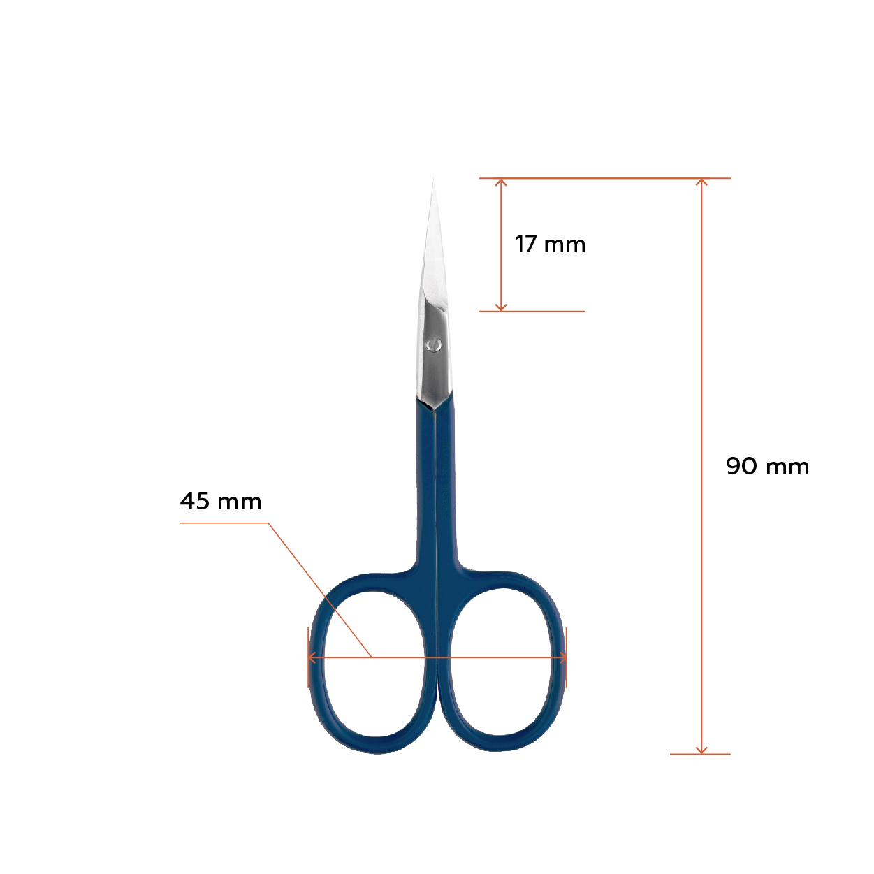 Cuticle scissors, 17 mm