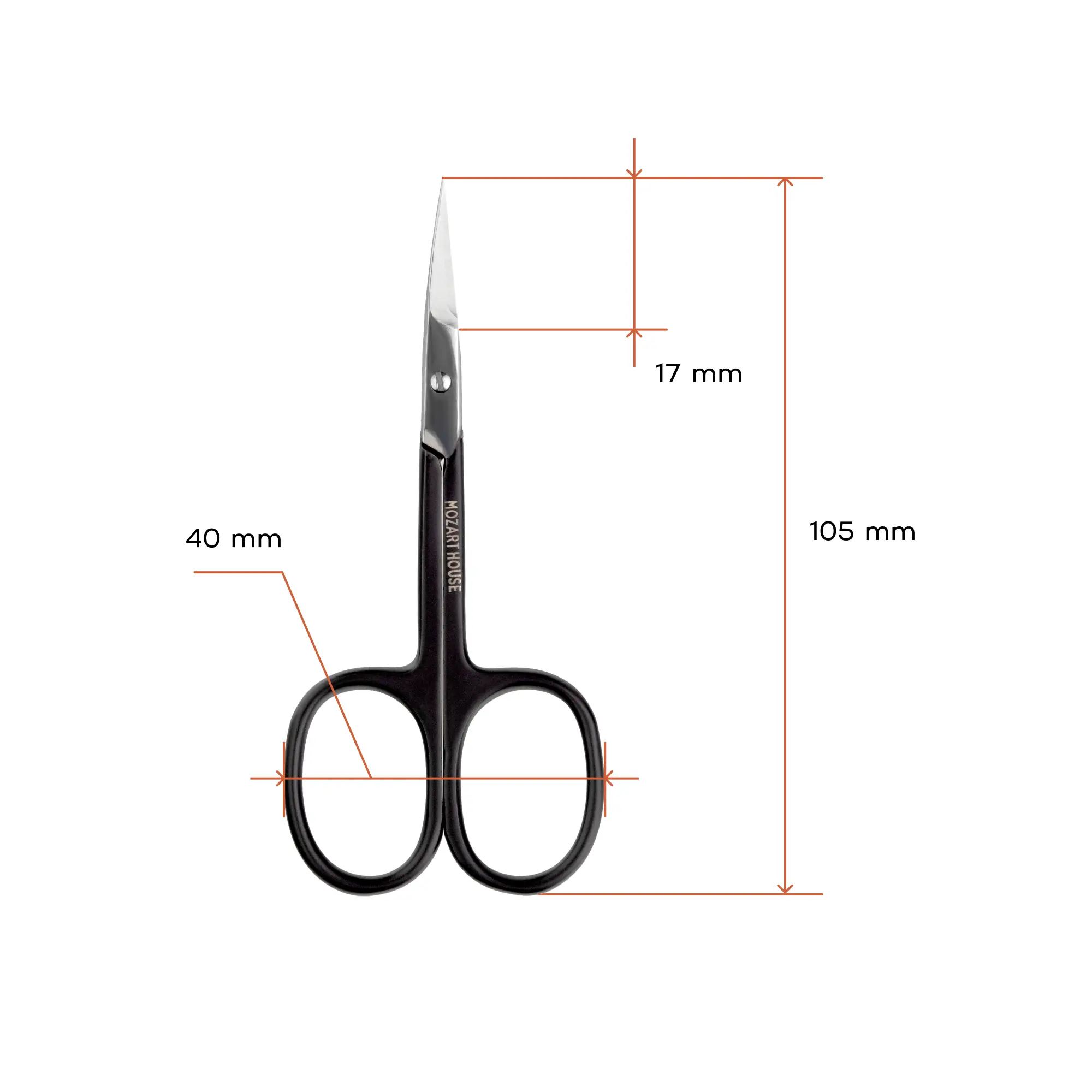 Cuticle scissors, 17 mm