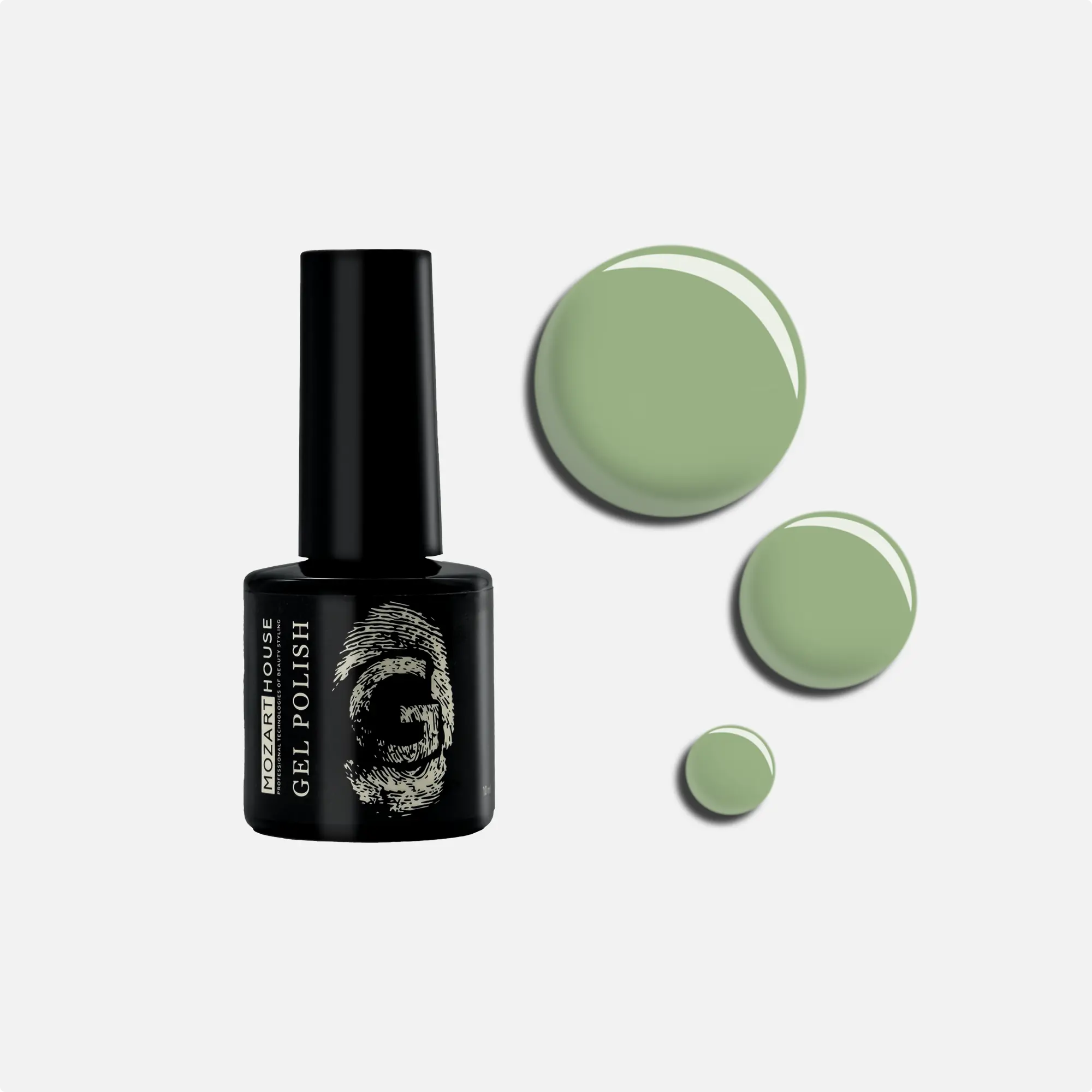 GEL POLISH Green olive, 10 ml