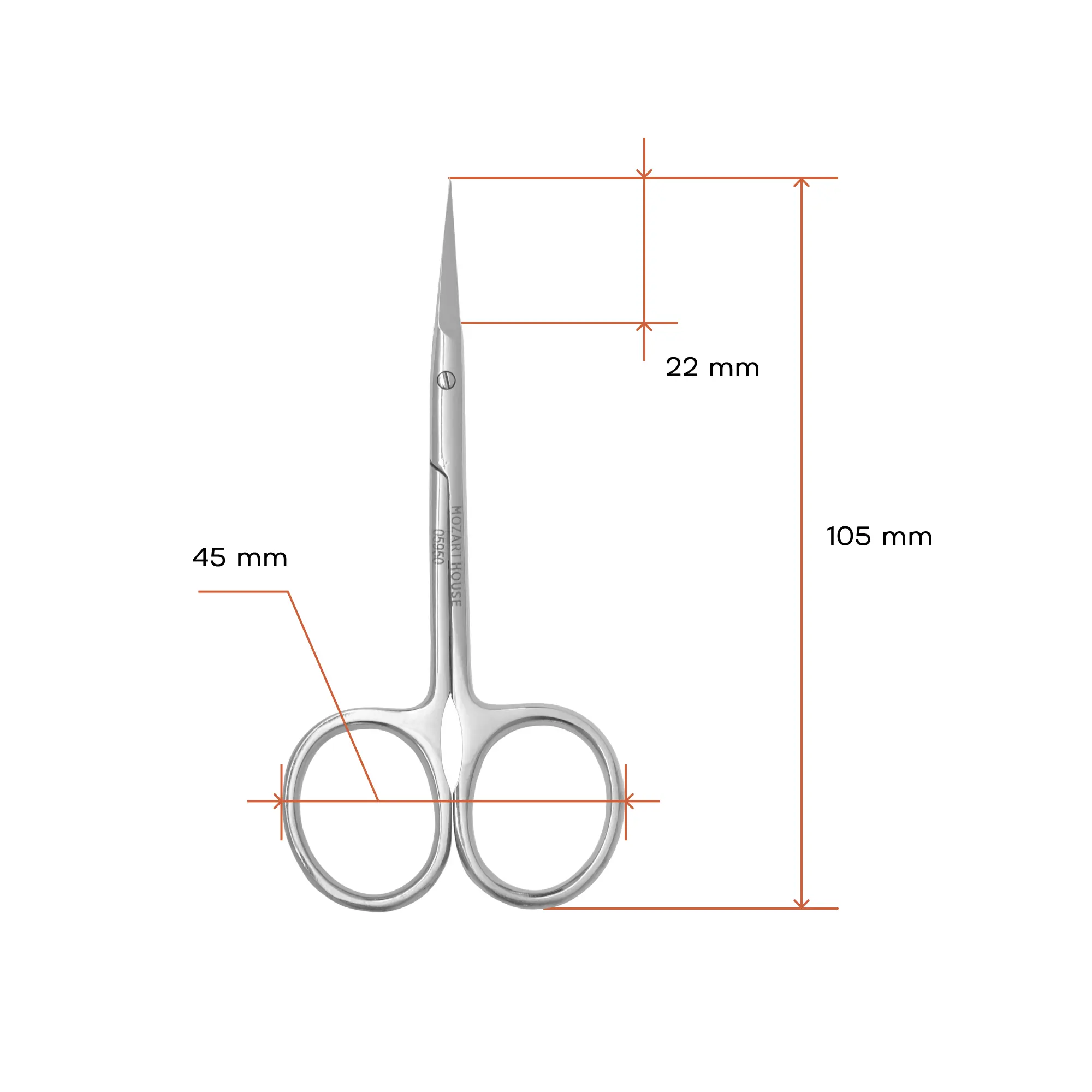 Cuticle scissors, 22 mm