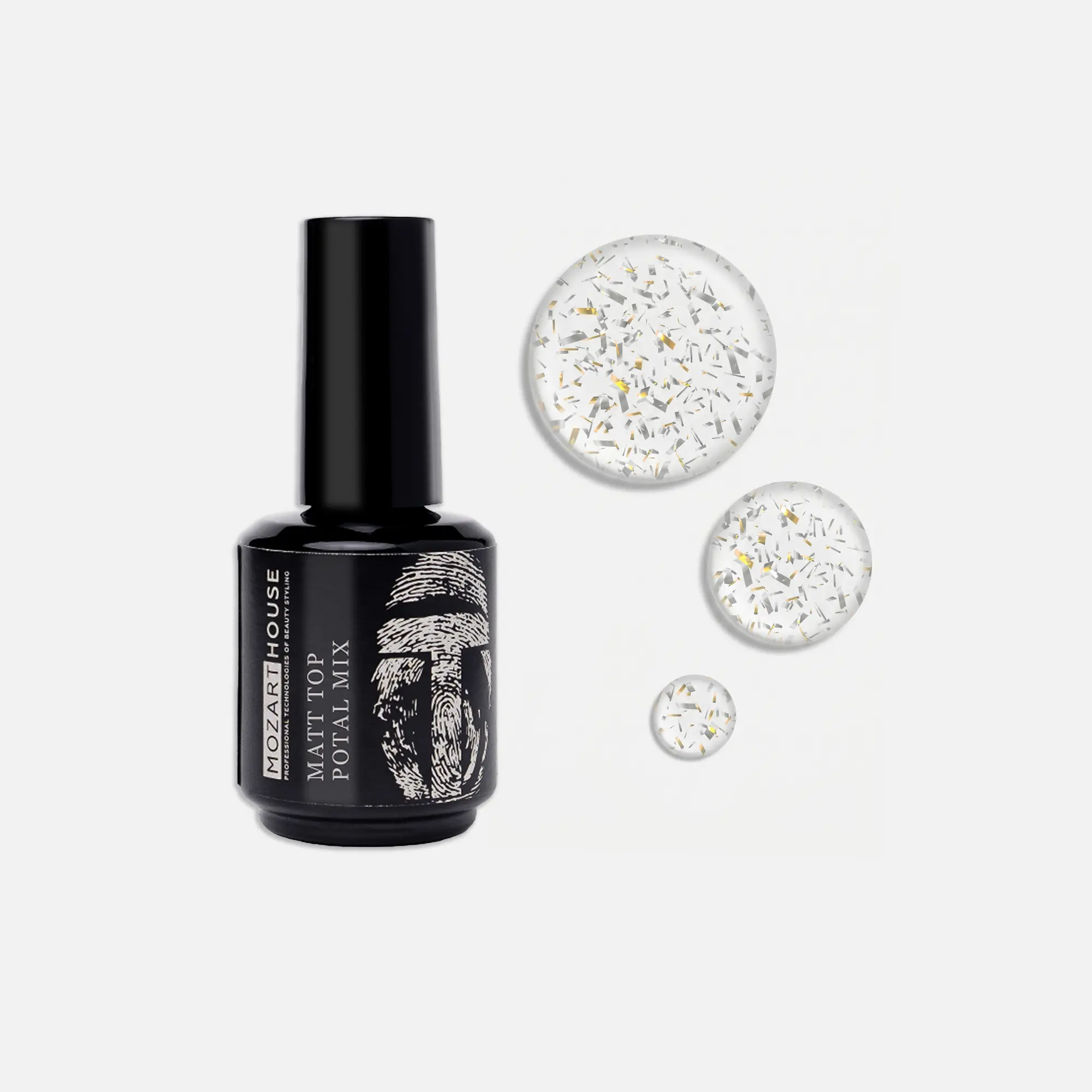 GEL POLISH TOP MATT POTAL MIX, 15ml