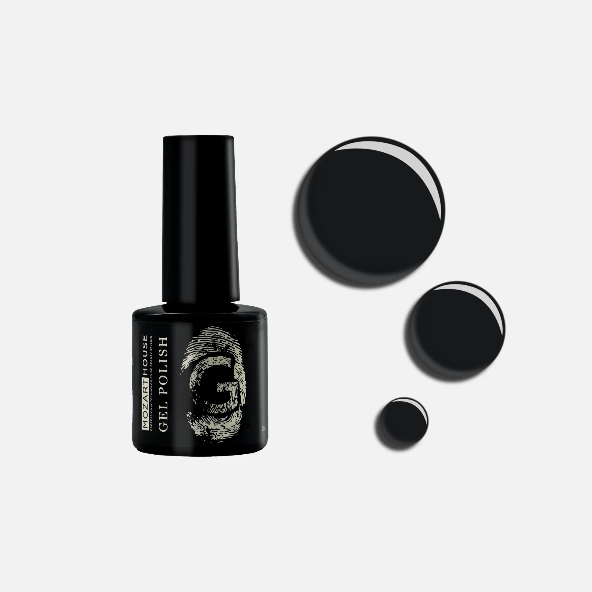GEL POLISH Black Silk, 10 ml