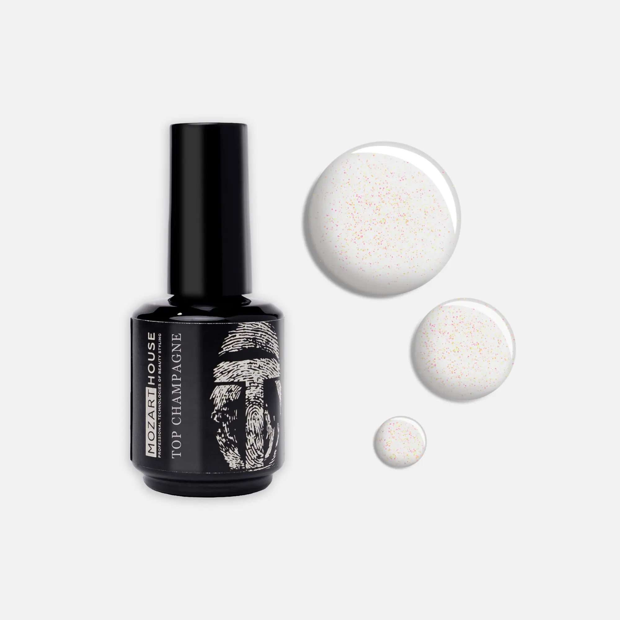 GEL POLISH TOP CHAMPAGNE, 15 ml