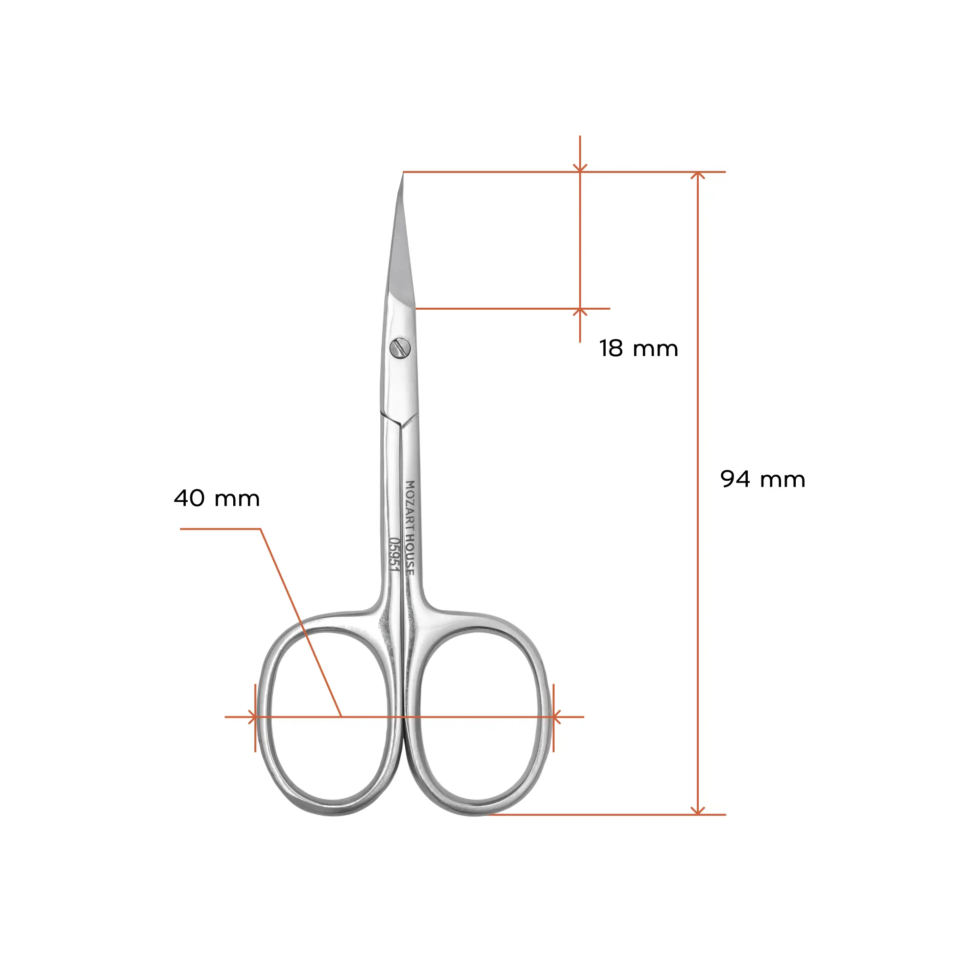 Cuticle scissors, 18 mm