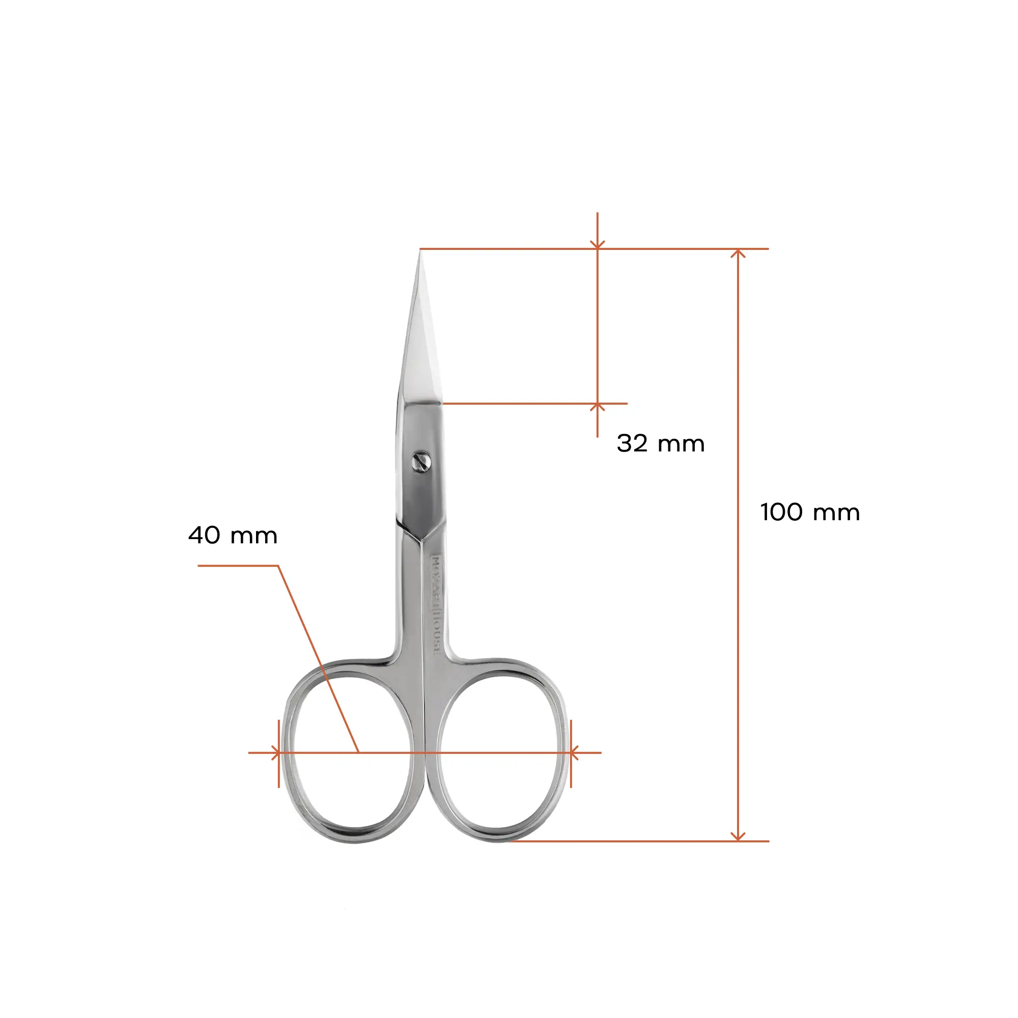 Straight nail scissors, 25 mm