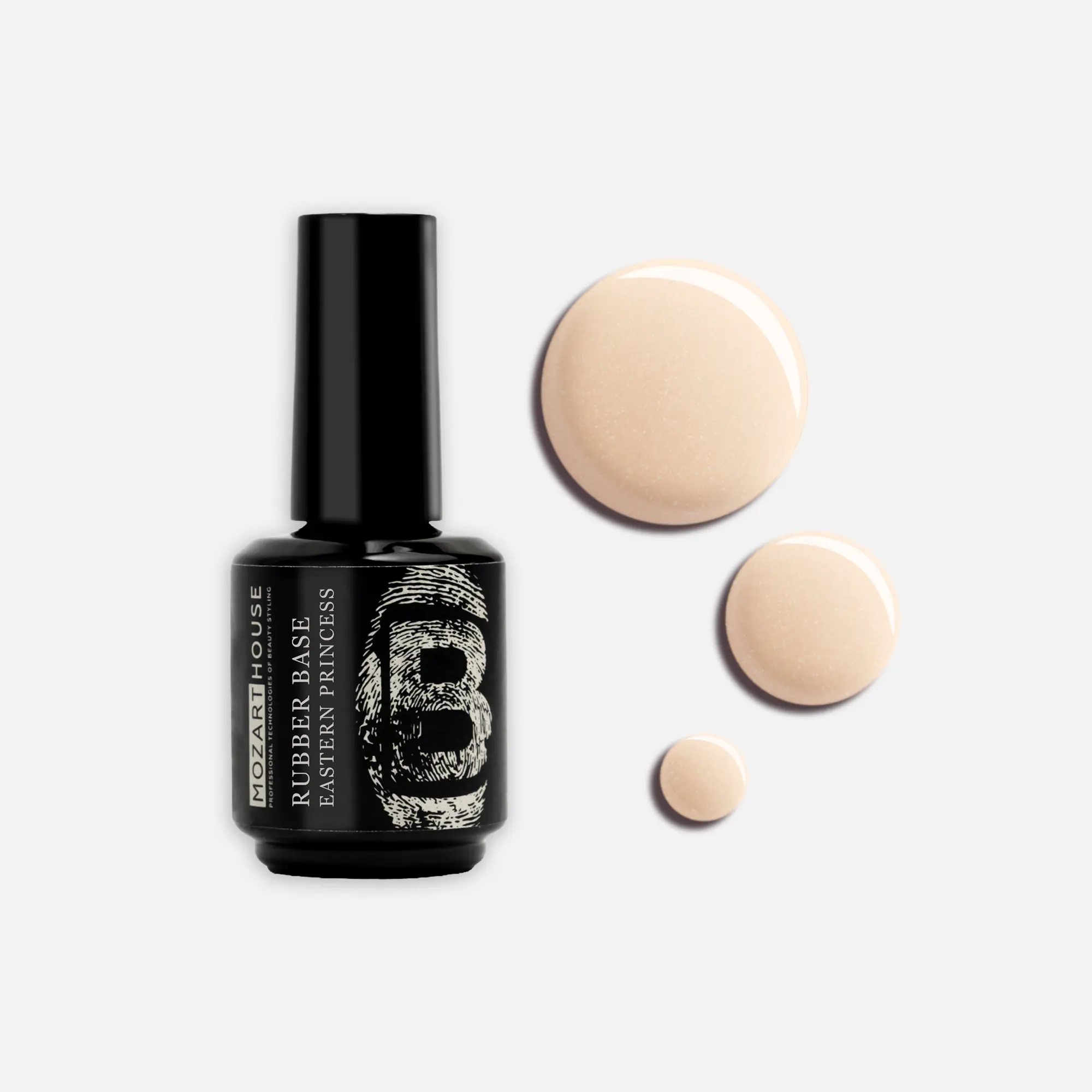 GEL POLISH RUBBER BASE EASTERN PRINCESS, 15ml