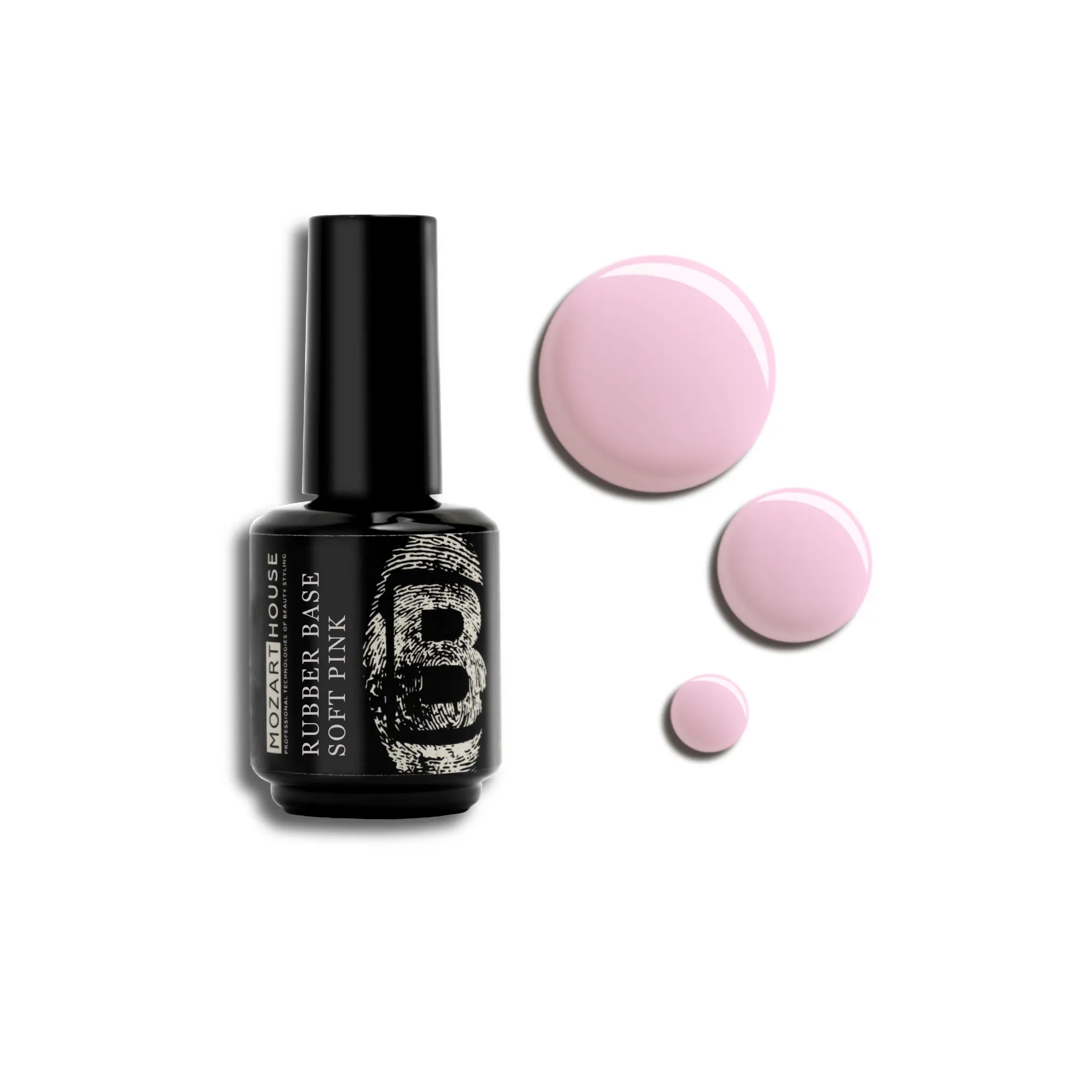 GEL POLISH Rubber Base Soft Pink, 15 ml