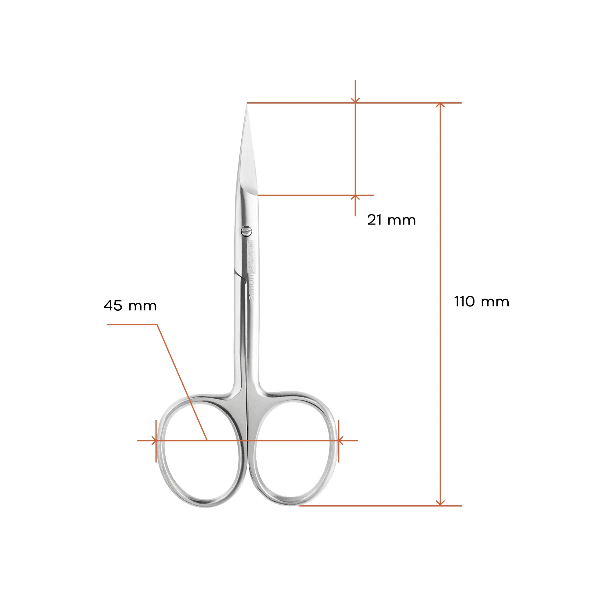 Cuticle scissors, 21 mm