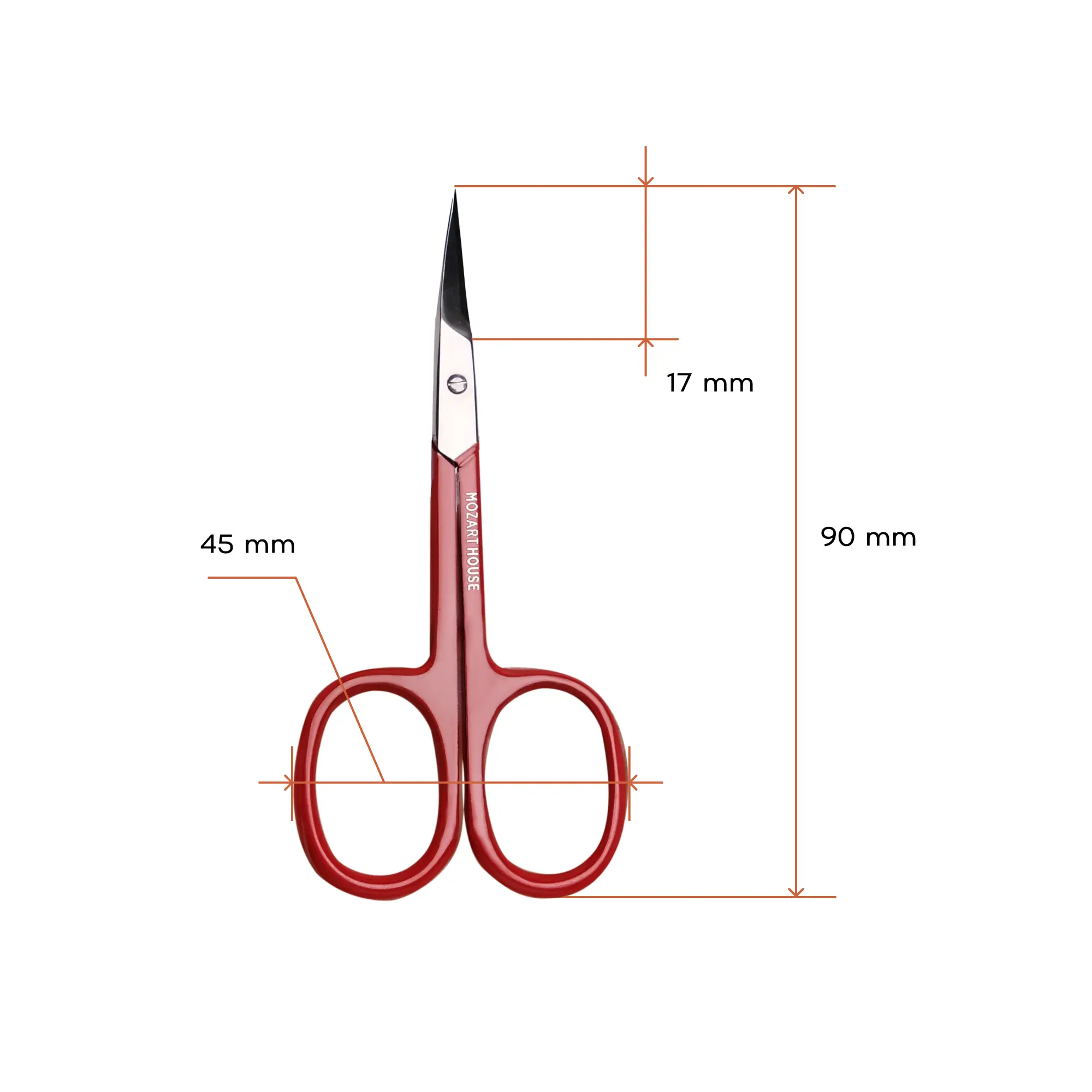 Cuticle scissors, 17 mm