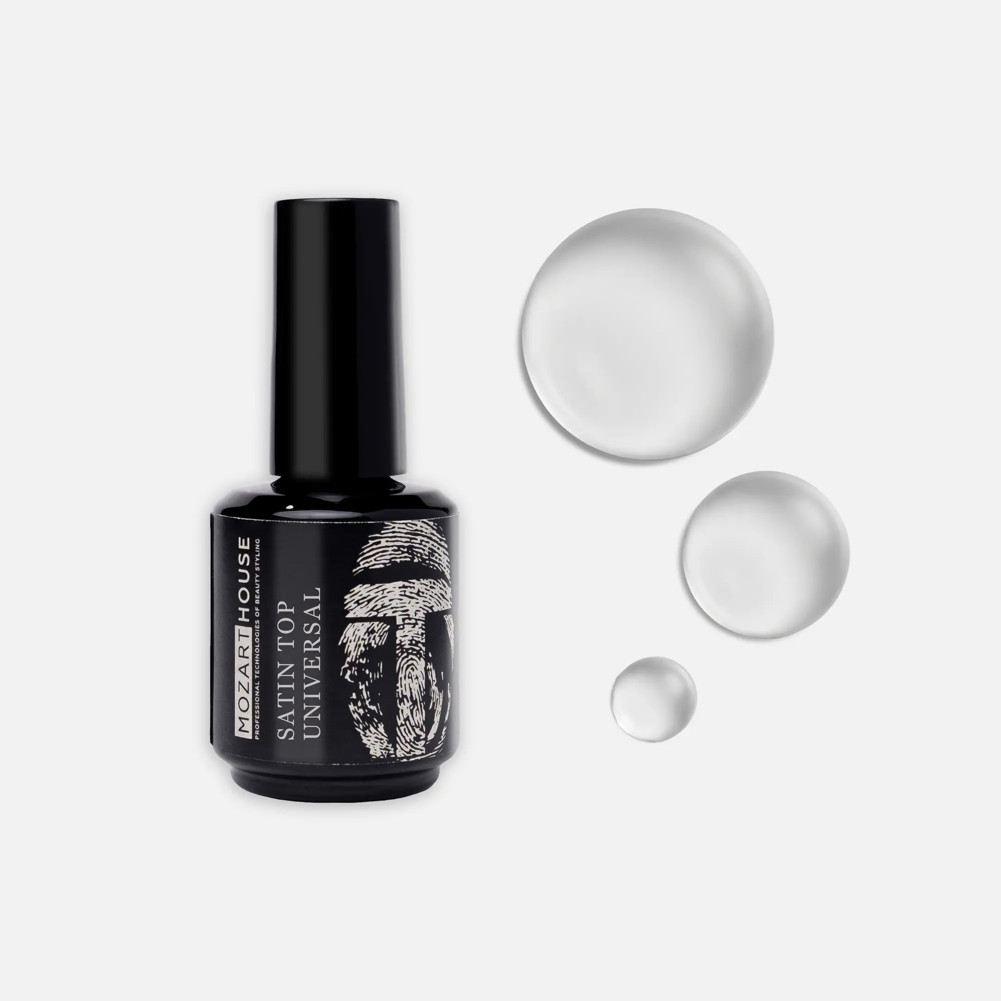 GEL POLISH MATT SATIN TOP UNIVERSAL, 15 ml