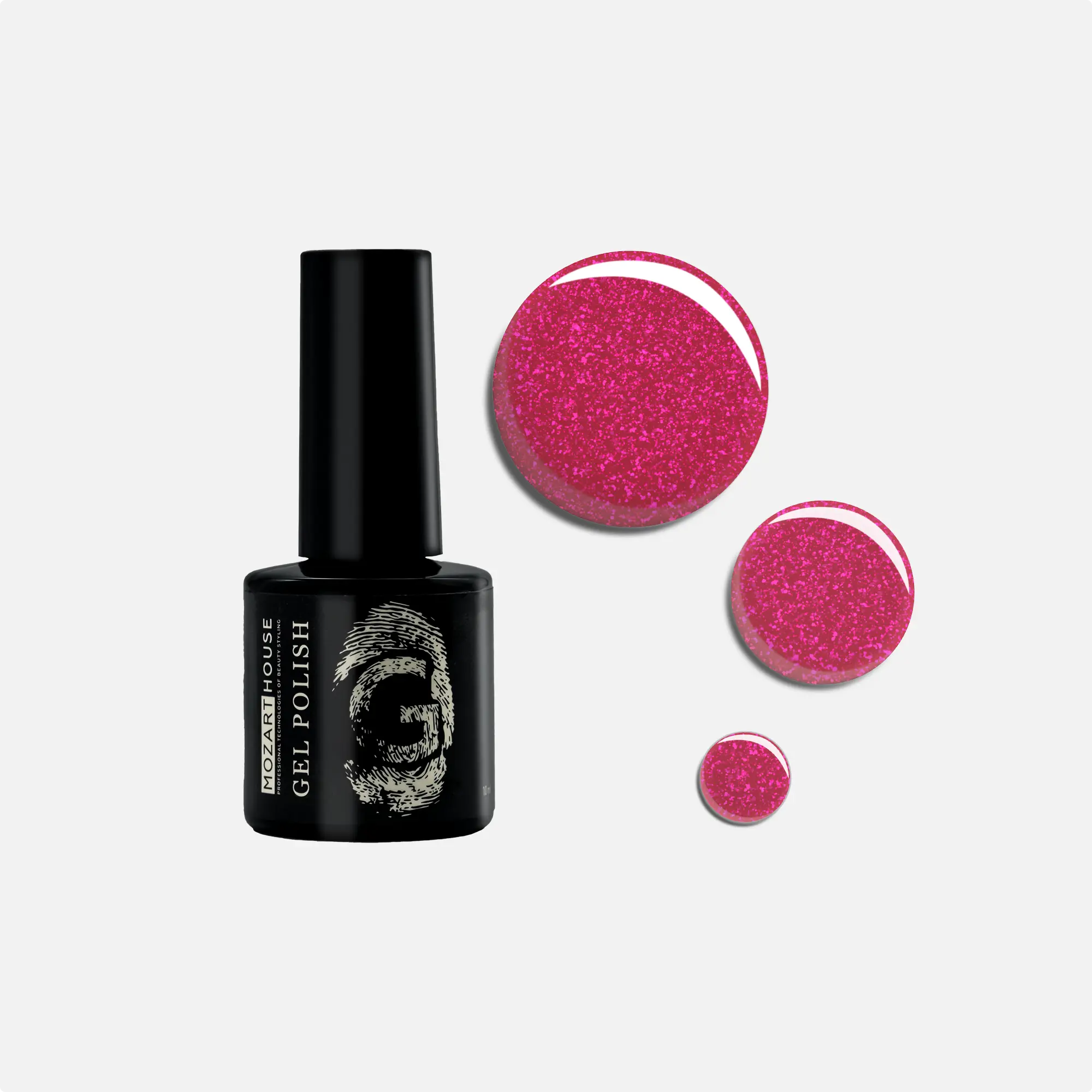GEL POLISH Sparkling RUBY, 10ml