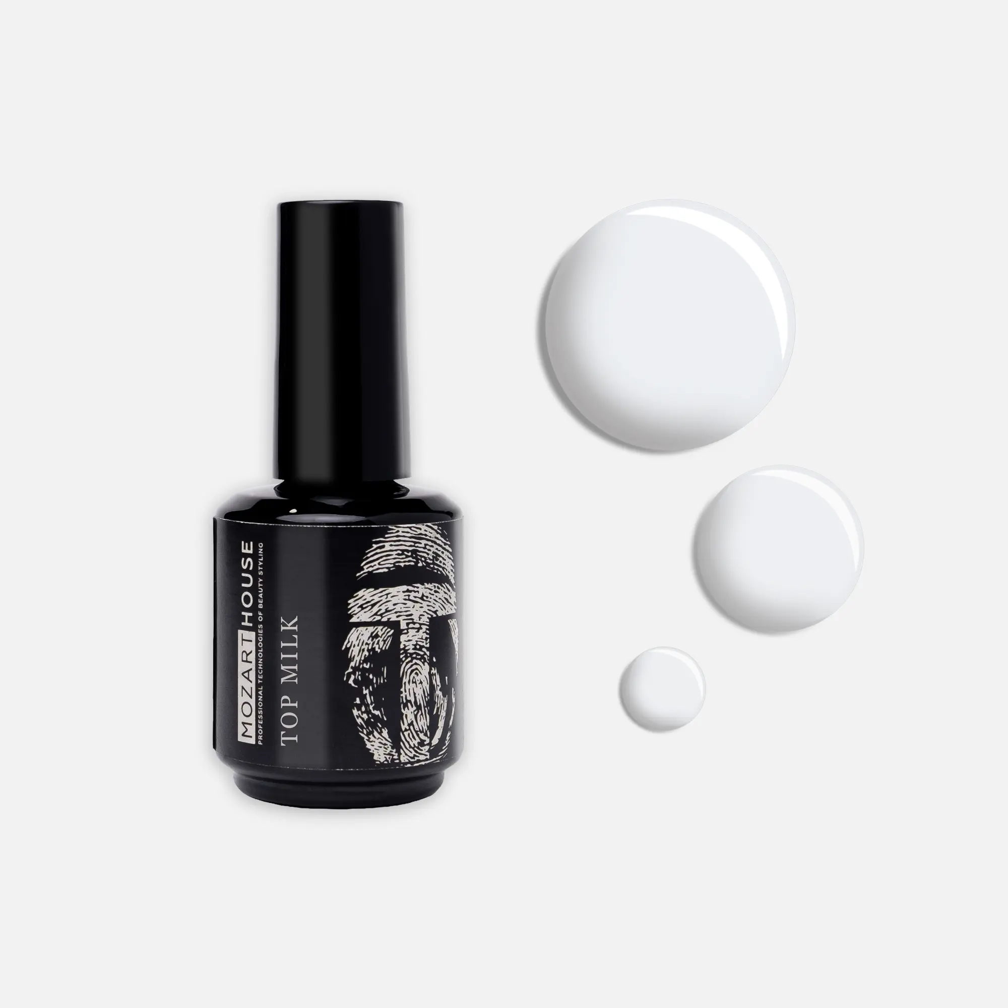 GEL POLISH TOP MILK, 15 ml