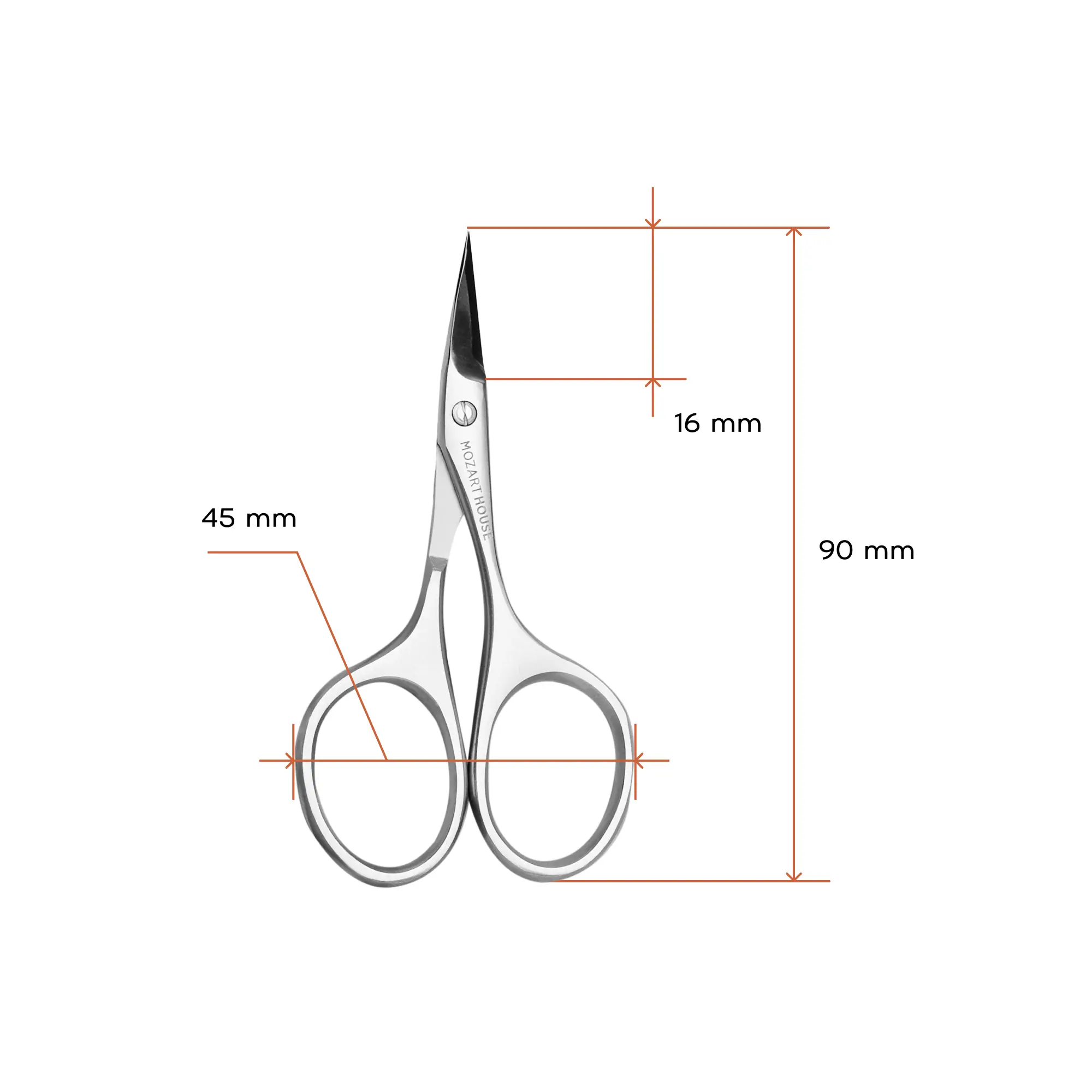 Cuticle scissors, 16 mm