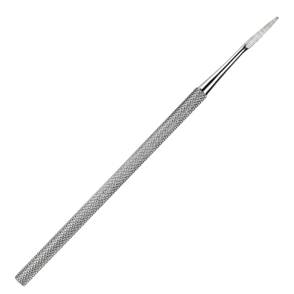 Pedicure file for ingrown nails, double-sided