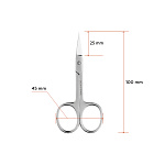 Straight nail scissors, 25 mm