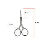 Curved nail scissors, 27 mm